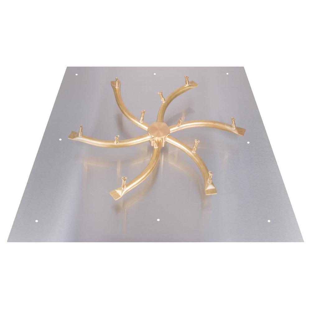 Top Fires Triple "S" Bullet Gas Burner with Square Flat Pan