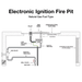 top fires electronic ignition natural gas fire pit diagram