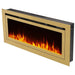 Touchstone Deluxe Gold 50-Inch Built-In Smart Electric Fireplace 86275