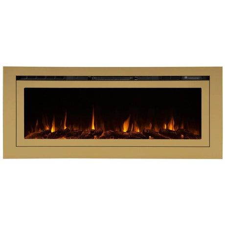 Touchstone Deluxe Gold 50-Inch Built-In Smart Electric Fireplace 86275