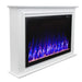 Touchstone Forte Elite 40-Inch Smart Electric Fireplace with White Mantel and Blue Flames