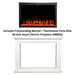 Touchstone Forte Elite 40-Inch Freestanding Smart Electric Fireplace with Surround Mantel