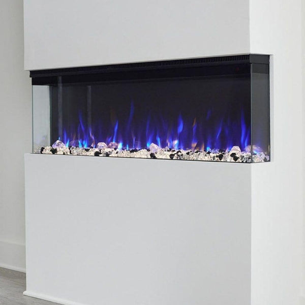 Touchstone Infinity 3-Sided Smart Electric Fireplace 3 sided view