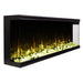 Touchstone Infinity 3-Sided Smart Electric Fireplace with white stones