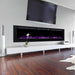 Touchstone Sideline 100-Inch Recessed Electric Fireplace (#80032) with Multicolor Flame