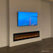 the biggest Sideline electric fireplace with tv above