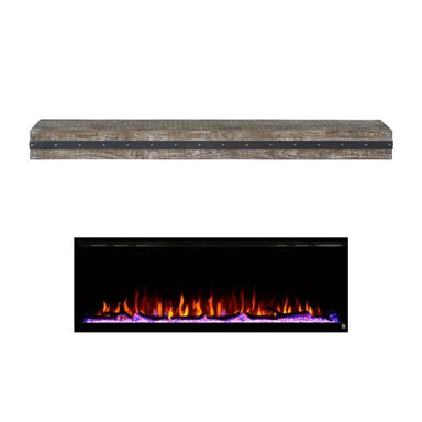 Touchstone Sideline Elite 60-Inch Electric Fireplace with Industrial Mantel