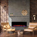 Touchstone Sideline Elite 60-Inch Electric Fireplace with Industrial Mantel with 2 Seats
