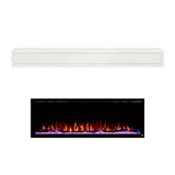 Touchstone Sideline Elite Electric Fireplace with Modern White Mantel