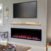 Touchstone Sideline Elite Electric Fireplace with Wood Mantel in modern living room