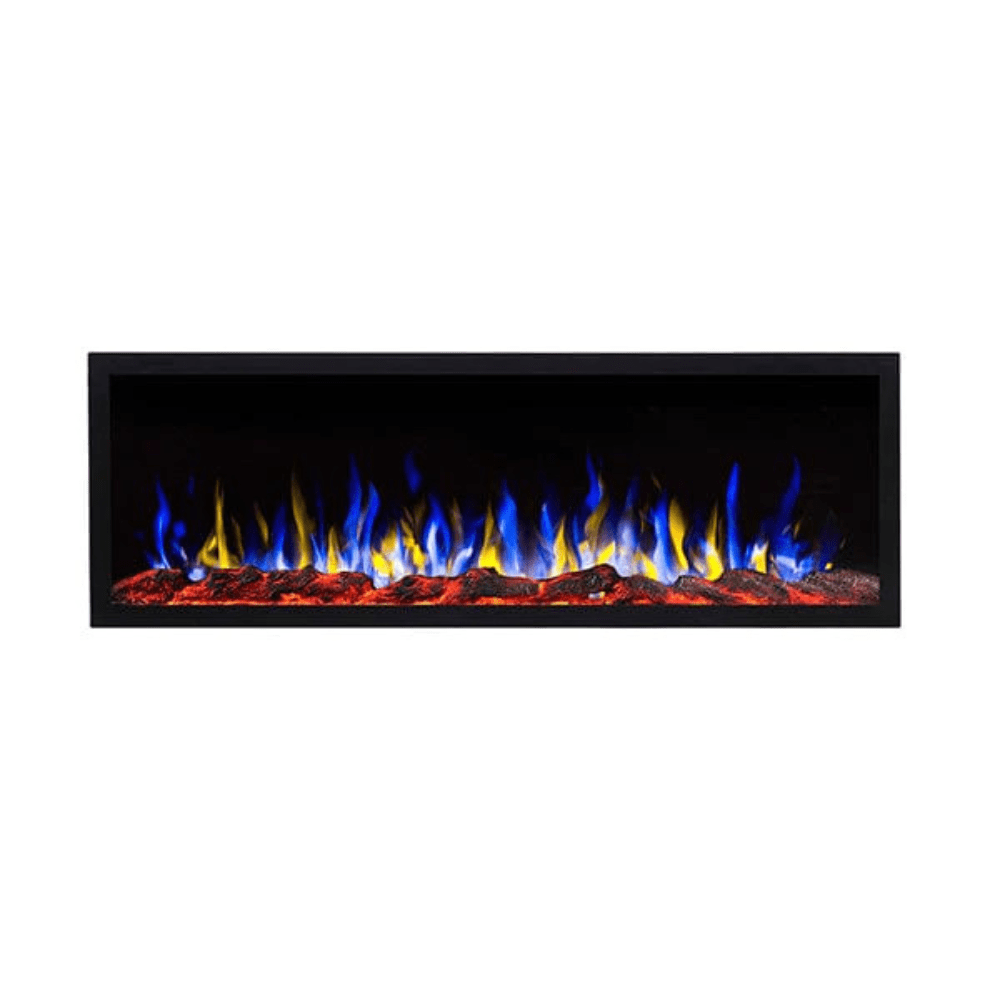 Touchstone Sideline Elite Smart Outdoor Electric Fireplace with Yellow and Blue Flames