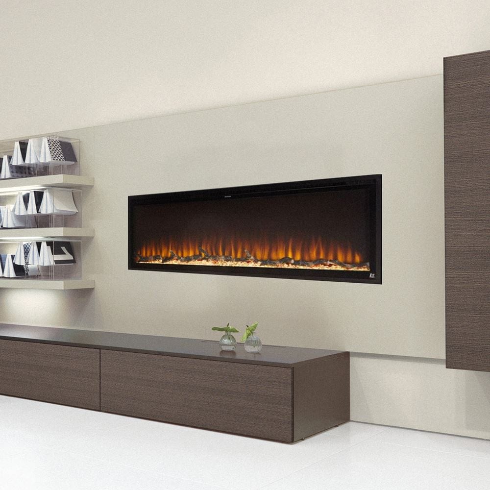 Touchstone Sideline Elite 50-Inch Smart Electric Fireplace in contemporary space