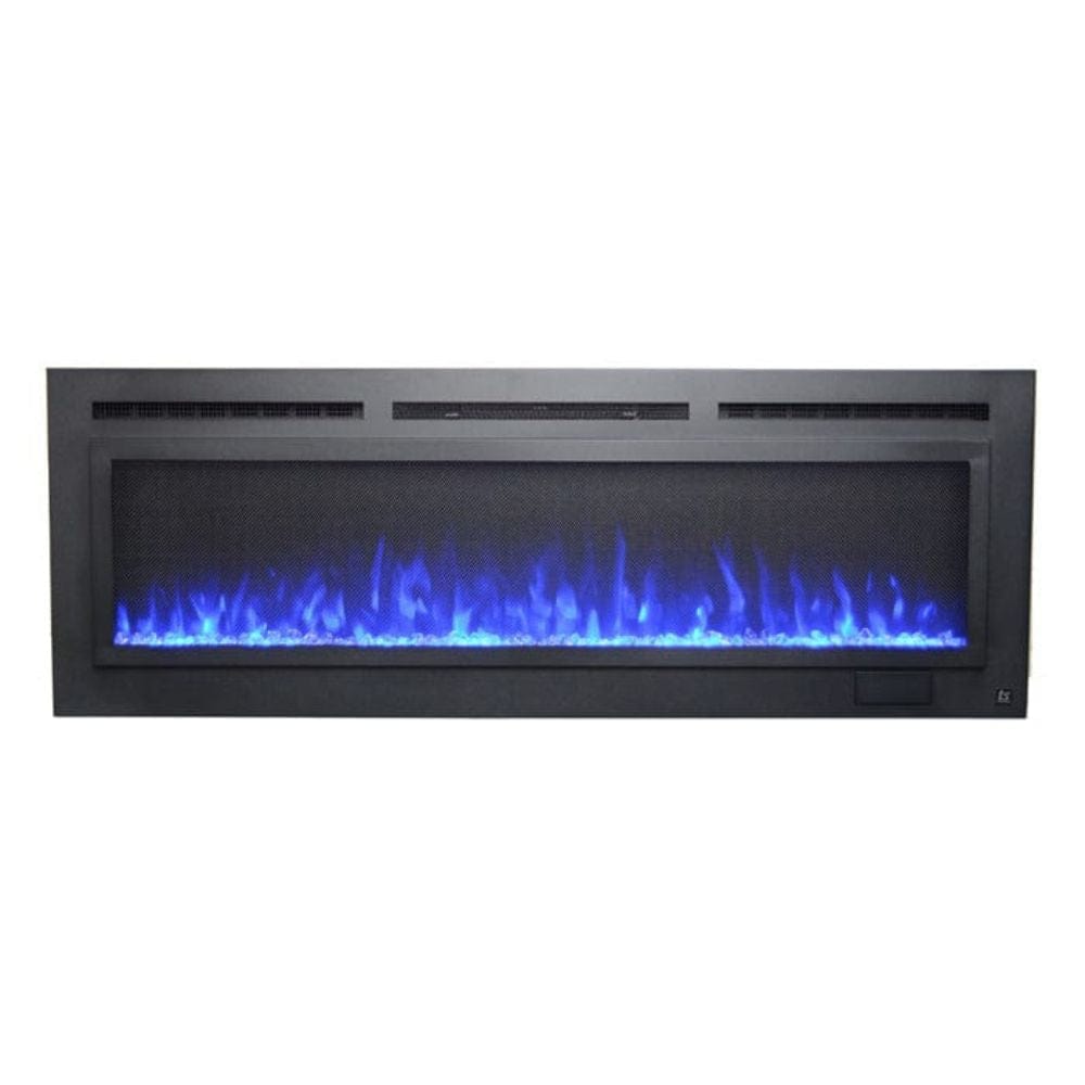 Touchstone Sideline Steel 60" Electric Fireplace with Blue Flame