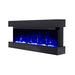Side view of Touchstone Chesmont 50" Wall Mounted 3-Sided Electric Fireplace with black mantel