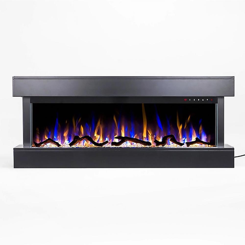 Chesmont White 50 80033 Wall Mount 3-Sided Touchstone Smart Electric  Fireplace
