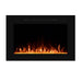 Touchstone Forte - 40" Recessed Electric Fireplace (#80006) orange flame and white crystals