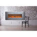 Touchstone Onyx Stainless - 50" Wall Mounted Electric Fireplace (#80026) wall mounted