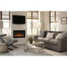 Touchstone The Sideline™ 36" - Recessed Electric Fireplace (#80014) under TV in Loungeroom