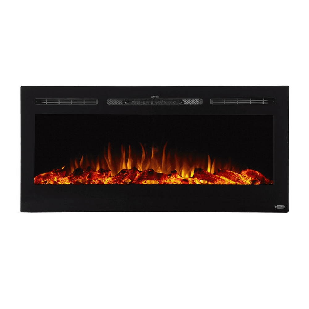 Touchstone The Sideline™ 40" - Recessed Electric Fireplace (#80027) with orange flames