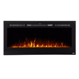 Touchstone The Sideline™ 45" - Recessed Electric Fireplace with orange flames