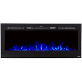 Touchstone The Sideline™ 50"- Recessed Electric Fireplace with blue flames