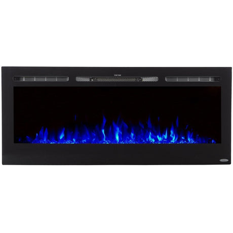 Touchstone The Sideline™ 50"- Recessed Electric Fireplace with blue flames