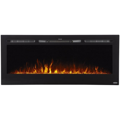 Touchstone The Sideline™ 50"- Recessed Electric Fireplace with yellow flames