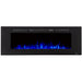 Touchstone Sideline 60"- Recessed Electric Fireplace with blue flames