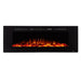 Touchstone Sideline 60"- Recessed Electric Fireplace (#80011) with orange flames