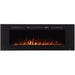 Touchstone Sideline 60"- Recessed Electric Fireplace (#80011) with yellow flames