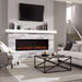 Touchstone Sideline Elite 60" Recessed Electric Fireplace in Living Room