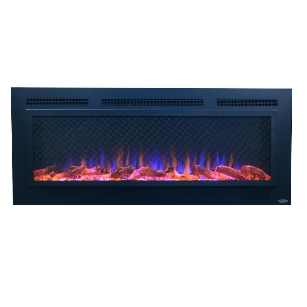 Touchstone The Sideline Steel™ 50"- Recessed Electric Fireplace (#80013)