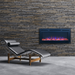 Touchstone The Sideline Steel™ 50"- Recessed Electric Fireplace in a relaxing comforting space