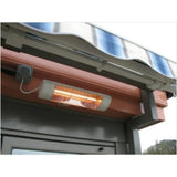 Victory HLWA White 19" 1500W 240V All Weather Infrared Heater, Frosted Lamp on Awning