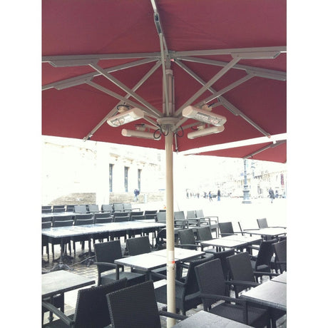 Victory HLWA Series 19" White Parasol Mounted