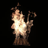 Warming Trends CFBT410 Tree-Style CROSSFIRE 60-Inch Brass Gas Burner with Flame