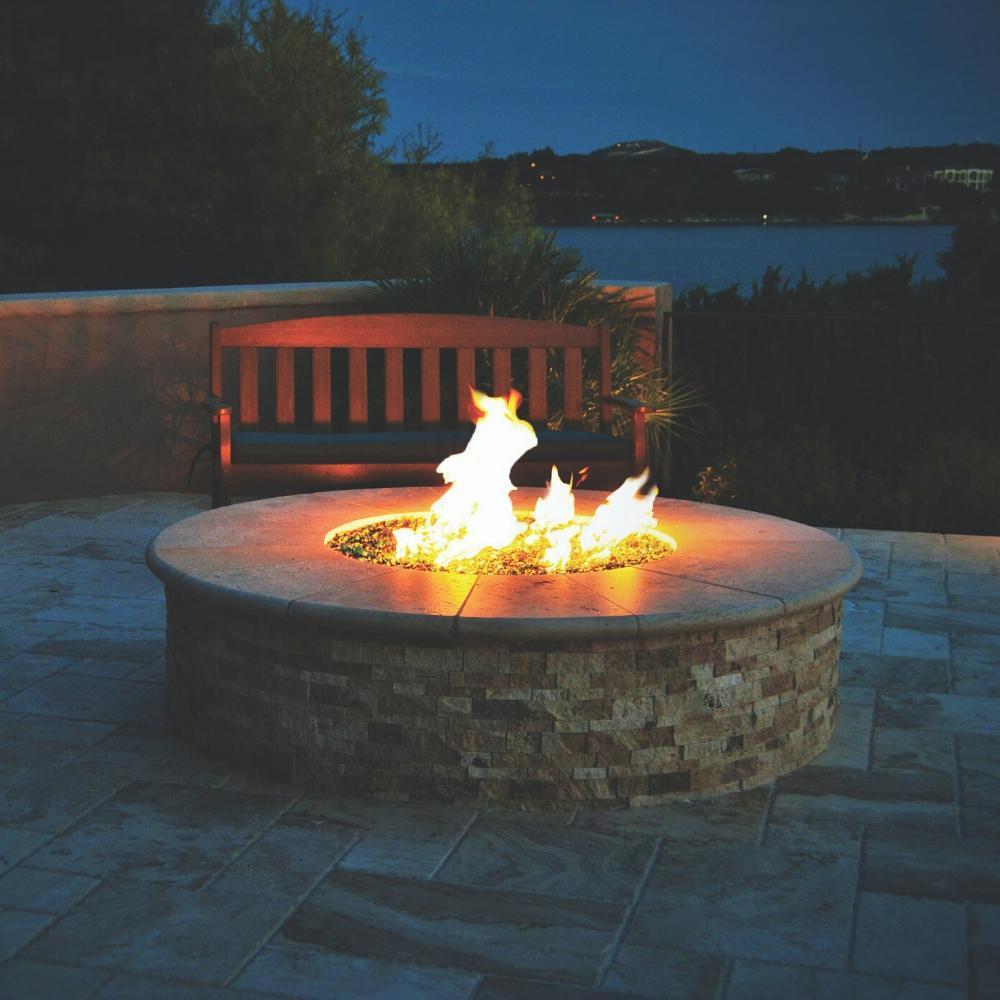 Round Fire Pit Outdoors