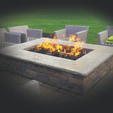 Fire Pit with Warming Trends H-Style CROSSFIRE™ Gas Burner