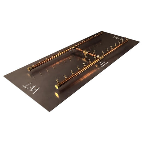 Warming Trends CFBH300 H-Style CROSSFIRE 42" Brass Gas Burner with Plate