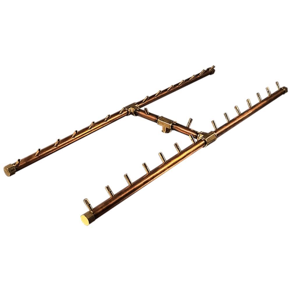Warming Trends CFBH300 H-Style CROSSFIRE 42" Brass Gas Burner