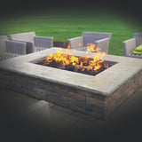 Warming Trends H-Style CROSSFIRE Gas Burner in Rectangular Fire Pit