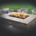 Warming Trends H-Style CROSSFIRE Gas Burner in Rectangular Fire Pit